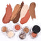 LUXAZA 6 PCS Neutral Brown Cream Eyeshadow Set, Shimmer and Matte Cream Eye Shadows,High Pigmented Metallic Creamy Smoky Eyeshadow Longwear Waterproof Eye Makeup LUXAZA