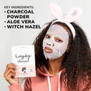 Everyday Charcoal Detoxifying Mask With No Harsh Chemicals - Clarifying, Oil Controlling, and Hydrating (Pack of 10) FACETORY