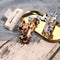 MagicSky 4PCS Hair Claw Clips, Acrylic Hair Banana Barrettes, Celluloid French Butterfly Jaw Clips,Tortoise Shell Grip Pin Teeth Clamp -Leopard print Stylish Hair Accessories for Women Girls,Long Size Magicsky