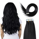 14inch Jet Black Tape In Hair Extensions Human Hair Tape In Extensions Jet Black Remy Hair Tape In Extensions 40g 1