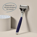 Harry's Original Shaving Kit for Men - Razor Handle and 3 Razor Blade Refill Cartridges - German Engineered - Chrome Edition Infinity Warehouse