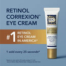 RoC Retinol Correxion Under Eye Cream for Dark Circles & Puffiness, Daily Wrinkle Cream, Anti Aging Line Smoothing Skin Care Treatment, 0.5 oz (Packaging May Vary) RoC