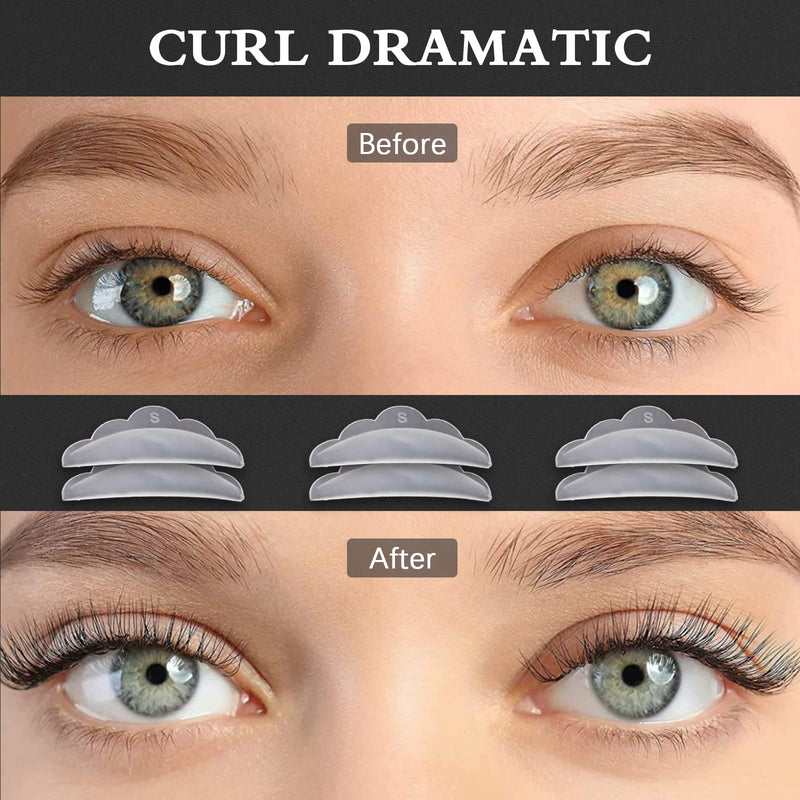 Libeauty Lash Lift Pads Rods 6 Pcs Eyelash Perm Lift Silicone Rods 1 Size S S S Reusable Eyelash Perming Curler Shield Pads with Premium PU Storage Case for Perfect Lash Lifting (WHITE) Libeauty