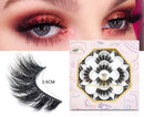DYSILK 7 Pairs 6D Mink Eyelashes Faux Long Dramatic Look False Eyelashes Thick Volume Fluffy Handmade Extension Fake Eyelashes Makeup Reusable Lashes No Glue (006) DYSILK