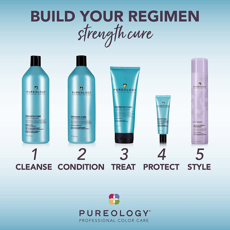 Pureology Strength Cure Strengthening Conditioner | For Damaged, Color Treated Hair | Sulfate-Free | Vegan martinandmark.com