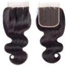 10A Brazilian Body Wave Virgin Hair 3 Bundles With Closure Three Part Unprocessed 100% Human Hair Bundles With Lace Closure (18 20 22+16 Three Part Closure) Abbily Hair Store