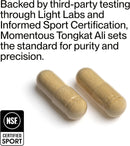 Momentous Tongkat Ali Supplement - Longjack Root Extract Powder for Men & Women - Supports Hormone Balance, Performance, & Mood - Natural Wellness - Informed Sport Certified - 400 mg - 30 Servings Infinity Warehouse