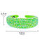 SP SOPHIA COLLECTION Women's Sparkling Crystal Padded Rhinestone Wide Bejeweled Hair Headband Party Hairband Hair Accessories in Lime SP Sophia Collection Store