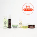 Youth To The People The Youth System - 6 Piece Set with Superfood Cleanser, Face Oil, Moisturizer, Vitamin C Serum, Eye Cream, Energy Facial - Vegan, Clean Skincare Kit Youth To The People