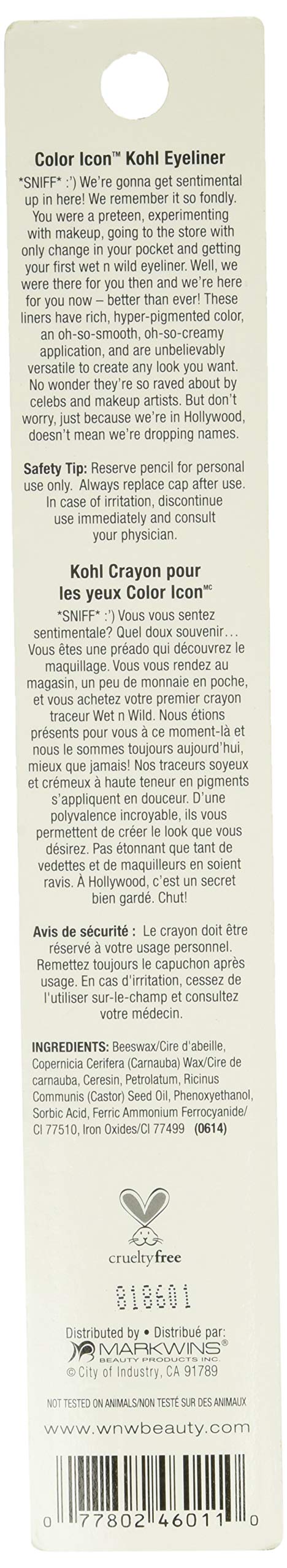 Wet n Wild Color Icon Kohl Eyeliner Pencil Baby's Got Black wet n wild