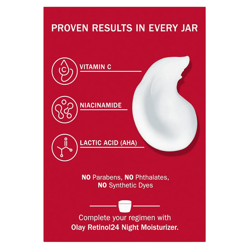 Olay Vitamin C Lightweight Face Moisturizer - Brighten - Even Tone - Hydrate - Lightweight Anti-Aging Cream for Dark Spots and Dry Skin, 1.7 oz - Infinity Warehouse