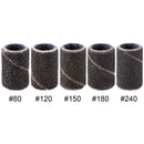 PANA 100 Pieces Nail Sanding Bands Professional Nail Manicure Great Fit for Nail Drill Bits for Acrylic Nails (150 Grit, Black) PANA