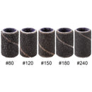 PANA 100 Pieces Nail Sanding Bands Professional Nail Manicure Great Fit for Nail Drill Bits for Acrylic Nails (150 Grit, Black) PANA
