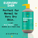 Alaffia Everyday Shea Body Wash - Naturally Helps Moisturize and Cleanse Without Stripping Natural Oils with Shea Butter, Neem, and Coconut Oil, Fair Trade, Vanilla Mint, 16 Fl Oz Alaffia