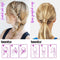 Teenitor 2 Pairs Hair Tail Tools, Hair Braid Accessories Ponytail Maker,French Braid Tool Loop for Hair Styling, 4pcs, 2 Colors Teenitor