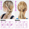 Teenitor 2 Pairs Hair Tail Tools, Hair Braid Accessories Ponytail Maker,French Braid Tool Loop for Hair Styling, 4pcs, 2 Colors Teenitor