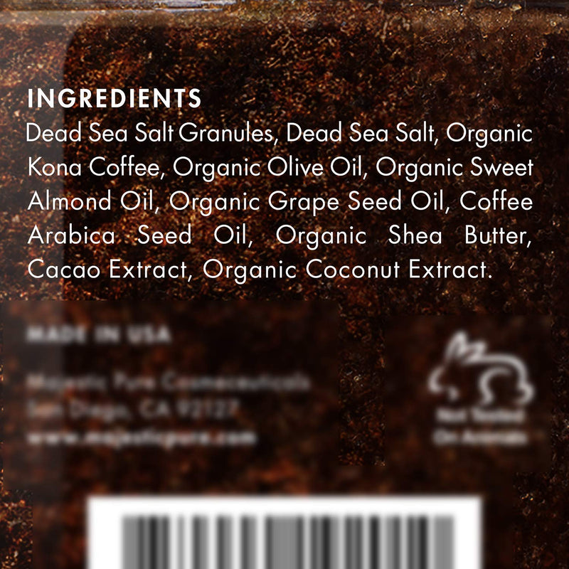 Majestic Pure Himalayan Scrub, Orange Scrub, Brown Sugar Scrub, Coffee Scrub, and Tea Tree Scrub Bundle – Foot and Body Scrub Package MAJESTIC PURE