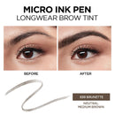 L'Oreal Paris Micro Ink Pen by Brow Stylist, Longwear Brow Tint, Hair-Like Effect, Up to 48HR Wear, Precision Comb Tip, Brunette, 0.033 fl; oz. L'Oreal Paris