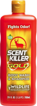 Scent Killer Gold 1241 Wildlife Research Scent Killer Gold Body Wash and Shampoo, 24 Ounce Scent Killer Gold