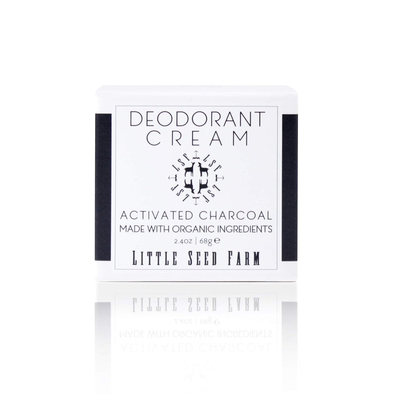 Little Seed Farm All Natural Deodorant Cream, Aluminum Free Activated Charcoal Deodorant for Women or Men - Cedar Vanilla, Net Wt. 2.4oz | 68g Infinity Warehouse