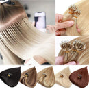 Nano Ring Hair Extensions Human Hair Nano Beads Pre Bonded Hairpieces Nano Tip Cold Fushion Tipped Remy Hair for Highlight Highlighted 50 Individual Strands 50g 20 Inch