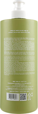 laferme Low pH balanced Gentle Korean Body Wash with Natural & Organic Ingredients, Hypoallergenic for Sensitive Skin, Moisturizing & Hydrating for Dry Skin, For Women & Men, 33 Fl Oz, Apple Mint Infinity Warehouse