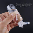 Plastic Travel Bottles,100ml/3.4oz Empty Small Squeeze Bottle Containers for Toiletries With Flip Cap(6 Pack) YICTEK