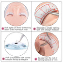 LANKIZ Eyelash Extension Kit with Mannequin Head Practice Exercise Set Training Lash Extension Supplies for Beginners Include Individual Lashes Glue Tweezers and Training Lashes LK LANKIZ Store