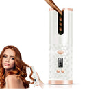 Automatic Hair Curler-Cordless Wand Curling Iron-Portable Auto Crimper Hair Waver, Rechargeable Hair Waver with LCD,Timer Settings&6 Temperature, Auto Shut-Off Hair Styling Tools for Women KFF