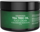 USA Naturals Tea Tree Oil Foot Cream - Foot Moisturizer and Foot Lotion for Dry Cracked Feet, Athletes Foot Treatment For Healthy Feet - Rapid Relief Heel Balm, Soothes Irritated Skin. USA Naturals