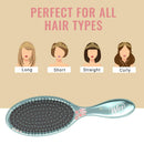 Wet Brush Disney Original Detangler Brush Princess Wholehearted - Moana, Teal - All Hair Types - Ultra-Soft IntelliFlex Bristles Glide Through Tangles with Ease Wet Brush