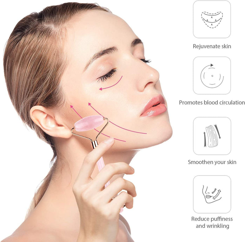 BAIMEI Jade Roller, Facial roller for Gentle Massage, Skin Care Tool for Face and Eyes, Minimize Wrinkles and Relax Muscles martinandmark.com