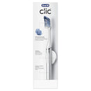 Oral-B Clic Manual Toothbrush, Chrome White, with 1 Bonus Replacement Brush Head and Magnetic Toothbrush Holder Oral-B Store