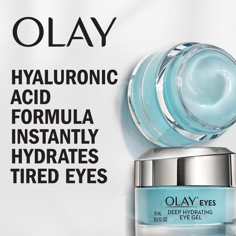 Olay Deep Hydrating Eye Gel with Hyaluronic Acid for Tired Eyes, 0.5 fl oz Olay