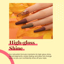 Beetles Gel Nail Polish Set, Caramel Colors Series, Brown Yellow Gold Glitter Gel Polish Soak Off Nail Lamp LED Cured, 7.3ml Each Bottle for Nail Art HalloweenKit beetles Gel Polish