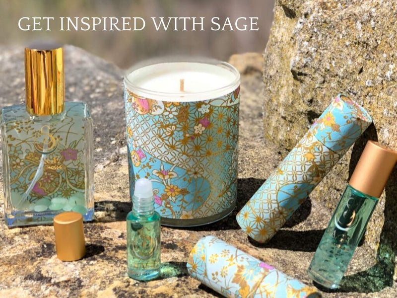 Rose Quartz Roll-On Perfume Oil Extract by The Sage Lifestyle (1/4 Oz/7 ml) - Travel Perfume, Vegan Perfume Oil Extract - Feel Subtle Hint of White Amber, Sandalwood & Fresh Musk The Sage Lifestyle