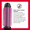 REVLON Silicone Bristle Heated Hair Styling Brush | Fast, Long Lasting Volume for Easy Styling | 1" Barrel for Full Body and Smooth Styles (Black/Pink) Infinity Warehouse