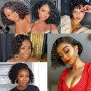CYNOSURE Lace Front Human Hair Wigs for Black Women 13x4 9A Curly Lace Front Wigs Human Hair Pre Plucked with Baby Hair Natural Black Color(14, Curly Wigs) CYNOSURE Store