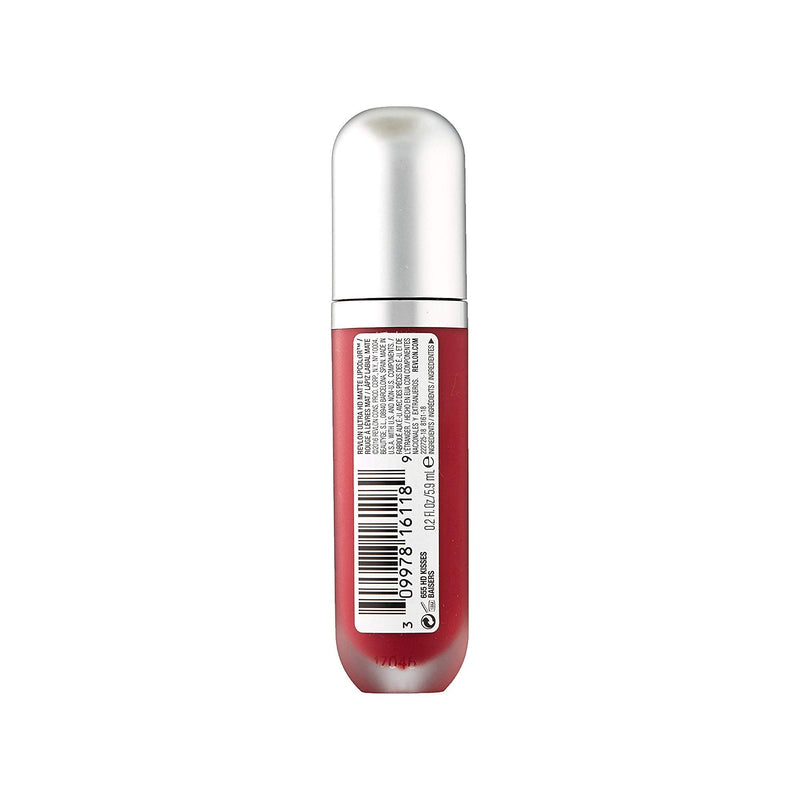 Revlon Ultra HD Matte Lipcolor, Velvety Lightweight Matte Liquid Lipstick in Red / Coral, Romance (660), 0.2 oz REVLON