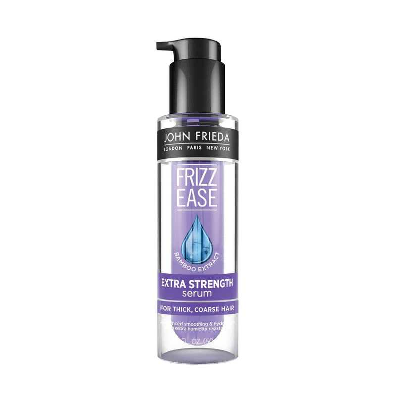 John Frieda Frizz Ease Extra Strength Serum, Nourishing Hair Treatment for Dry, Damaged, Frizzy Hair, Frizz Control and Heat Protectant with Bamboo Extract, 1.69 Ounce John Frieda