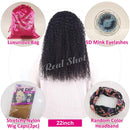 Eooma Headband Wig Curly Human Hair Wigs for Black Women 10A 22 Inch 180% Density Brazilian Kinky Curly Natural Human Hair Headband Wigs Scarf No Gel Gluelees Remy Hair Eooma