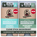 Dr. Squatch Invisible Glide Natural Deodorant Men, Aluminum Free (2-Pack) Infinity Warehouse