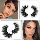 GOO GOO Mink Lashes 16mm Bushy Siberian Mink Fur False Eyelashes Hand Made Strips Real 3D Mink Eyelashes Natural Soft Curl Fake Eyelashes Reusable Make Up Eyelahses 1 Pair GOO GOO