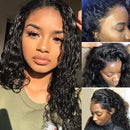 CYNOSURE Lace Front Human Hair Wigs for Black Women Pre Plucked Hairline 150% Denisty Brazilian Water Wave Lace Front Wigs with Baby Hair Natural Black Color(16, Water Wave Wig) CYNOSURE Store