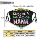 Qtchenglj Proud Nana, Blessed To Be Called Nana Unisex Mask balaclavas, Washable And Reusable, Suitable For Daily Outing Use 526
