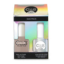 Color Club High Society Gel and Lacquer Duo Polishes, Taupe Color, .5 fl oz Each (15 mL) Color Club