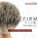 Anbbas Fine Badger Hair Shaving Brush with Wood Handle and Hanging Style Brush Holder Set for Men Wet Shave Anbbas