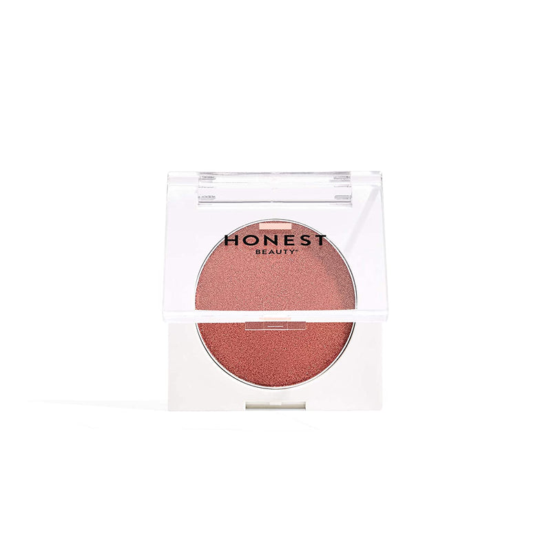 Honest Beauty Lit Powder Blush & Highlighter In One, Foxy : Peachy Coral w/ Gold Shimmer, 0.14 Ounce Honest Beauty Store