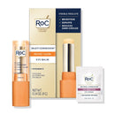 RoC Multi Correxion Revive + Glow Vitamin C Sunscreen Broad Spectrum SPF 30 Face Moisturizer (1.7 oz) with Retinol Eye Cream Packette Infinity Warehouse