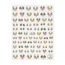 ALLYDREW 3 Sheets Facial Expressions Nail Art Emotion Emoji Nail Stickers allydrew